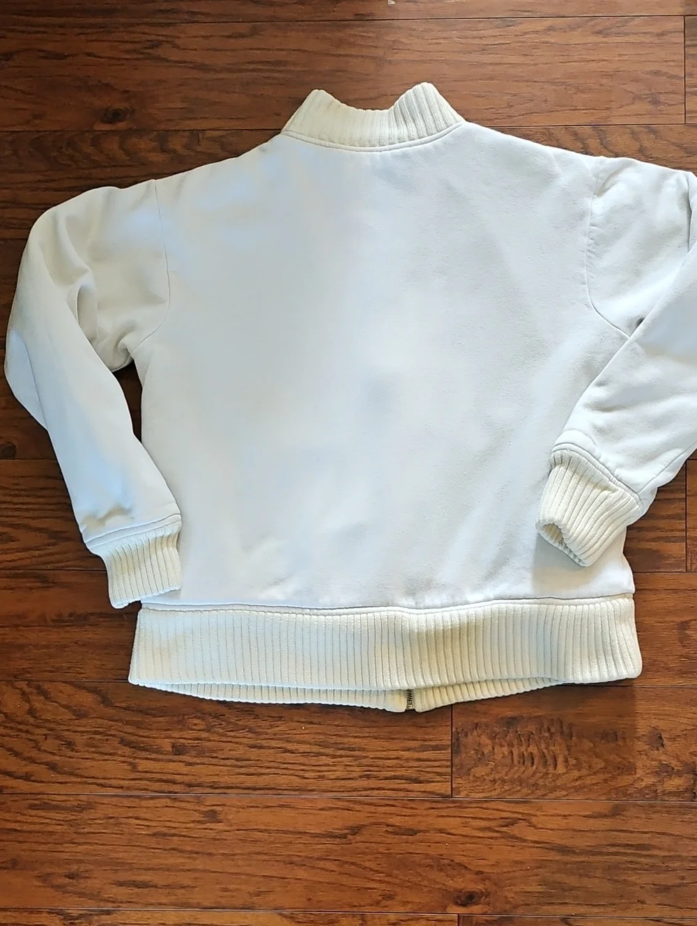 Vintage Foot Locker Sweatshirt Bomber Jacket Size Large White